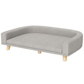 Dog Sofa Couch Bed with Washable Cushion for Large Dogs, Cats, Gray (Option: Gray-780x175x650 mm)