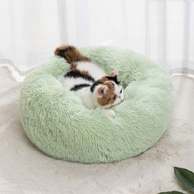 Pet Bed For Dog & Cat; Plush Cat Bed Warm Dog Bed For Indoor Dogs; Plush Dog Bed; Winter Cat Mat (Color: PINK, size: 50cm/19.7in)