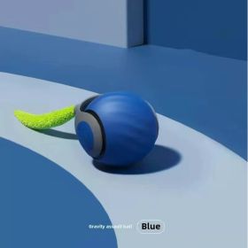 Cat Toy,Interactive Cat Ball,CatToys for Indoor Cats, Adjustable Sports Rolling Toy,Electric Rolling Ball (Color: Blue)